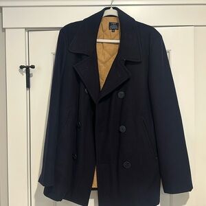 Men’s J Crew Navy Peacoat L